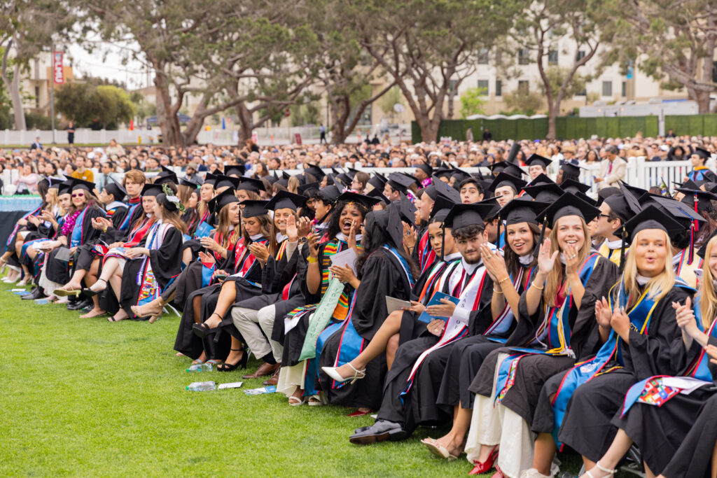 Graduates at Commencement