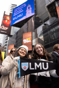 Students at Times Square