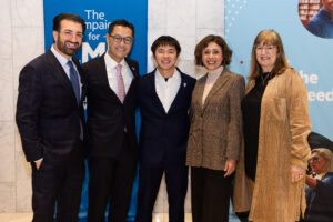 John, President Poon, Koko, Emma Carrasco, Dean Smith