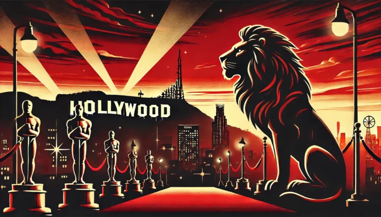 Lion Overlooking Oscars Night