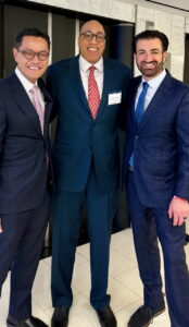 John Kiralla, with President Poon and Kedric Hines