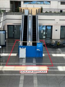 UHall Escalator Barricade Plans