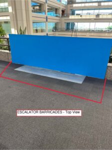 UHall Escalator Barricade Plans