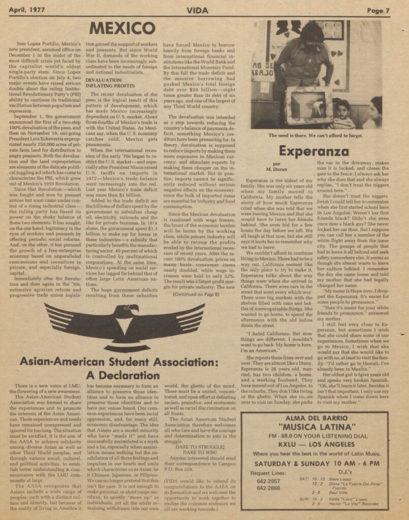 1977 Ad for Alma Del Barrrio