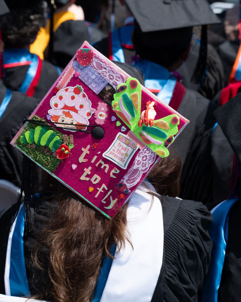 Graduates with Decorated Gowns