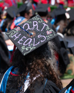 Graduates with Decorated Gowns