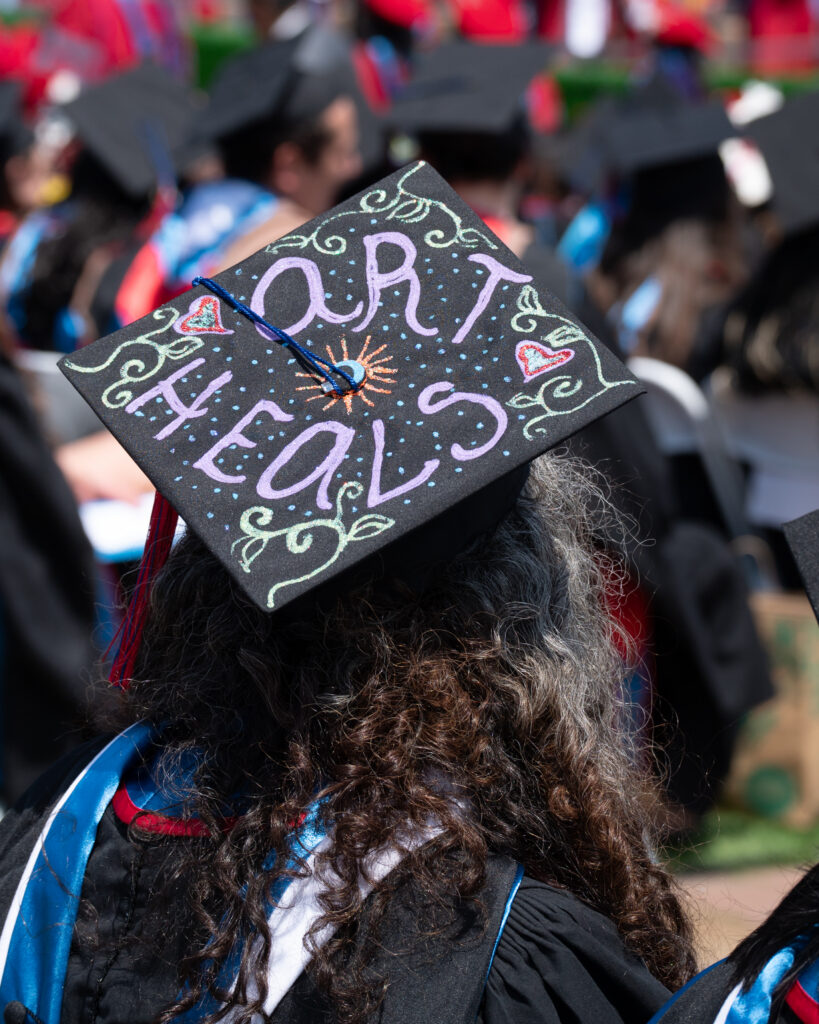 Graduates with Decorated Gowns