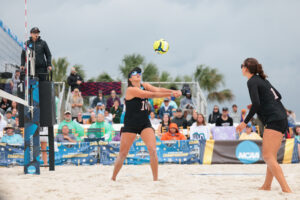 GULF SHORES, ALABAMA - MAY 1: during the National Collegiate Women's Beach Volleyball Championship held on May 1, 2026 in Gulf Shores, Alabama. (Photo by C. Morgan Engel/NCAA Photos via Getty Images)