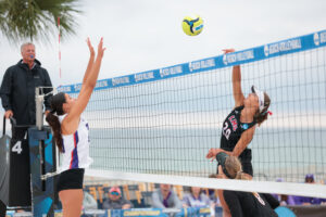 GULF SHORES, ALABAMA - MAY 1: during the National Collegiate Women's Beach Volleyball Championship held on May 1, 2026 in Gulf Shores, Alabama. (Photo by C. Morgan Engel/NCAA Photos via Getty Images)
