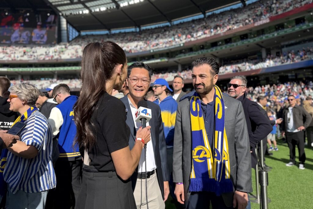 Poon and Kiralla in Melbourne on NBC-4.